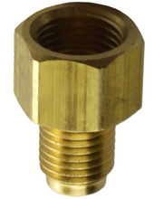 Load image into Gallery viewer, Inverted Flare Brake Line Adapter  3/8-24 Male to 7/16-24 Female 3/16 to 1/4 GM

