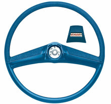 Load image into Gallery viewer, OER Blue Steering Wheel With Red Logo GMC Horn Cap 1969-1972 GMC Truck
