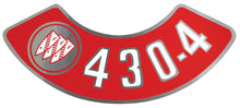 Load image into Gallery viewer, 430-4V Air Cleaner Decal 1968-1969 Buick Skylark Riviera LeSabre Wildcat Regal
