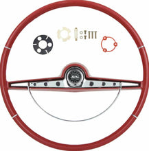 Load image into Gallery viewer, OER SS Red Steering Wheel Kit 1963 Chevy Impala Bel Air Biscayne SS Emble
