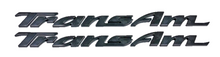 Load image into Gallery viewer, Black Door Letter Emblem Set 1993-2002 Pontiac Firebird Trans AM Models
