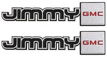 Load image into Gallery viewer, OER Jimmy Fender Emblem Set With Mounting For 1981-1987 GMC Jimmy Models
