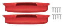 Load image into Gallery viewer, OER Red Armrest Assembly Set For 1957 Chevy Bel Air 2/4 Door Hardtop and Sedan
