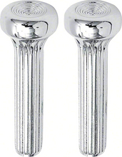 Load image into Gallery viewer, OER Chrome Ribbed Diecast Door Lock Knob Set 1968-1970 GTO Firebird Grand Prix
