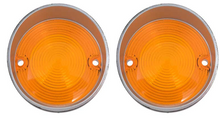 Load image into Gallery viewer, OER Reproduction Amber Park Lamp Lens Set For 1968-1969 Dodge Coronet
