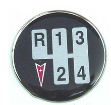 Load image into Gallery viewer, 4-Speed Shift Knob Emblem With Chrome Edging 1970-1981 Pontiac Firebird Trans AM
