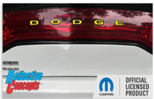 Load image into Gallery viewer, Red Dodge Trunk Lettering Overlay Decal For 2011-2023 Dodge Charger
