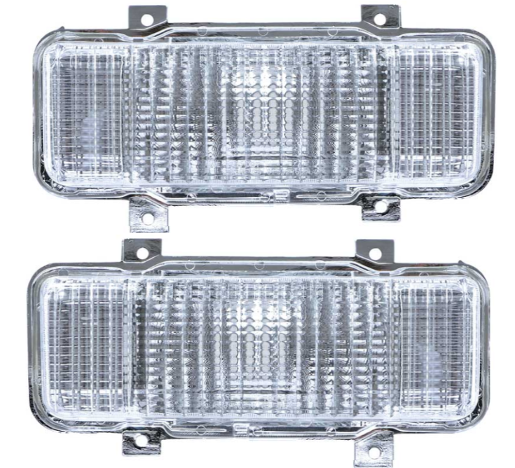 OER Park Lamp Assembly Set For 1980 Chevy/GMC Trucks With Rectangular Headlamps