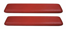 Load image into Gallery viewer, PUI Red Front Armrest Pad Set 1965-1967 GTO Lemans Chevelle Nova Cutlass 442
