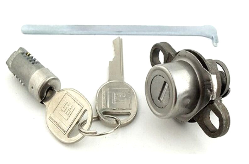 Glovebox and Trunk Lock Set With Late Keys For 1969 Pontiac Firebird Models