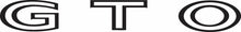 Load image into Gallery viewer, Black Deck Lid/Trunk Decal 1970-1973 Pontiac GTO 3M Backing USA Made
