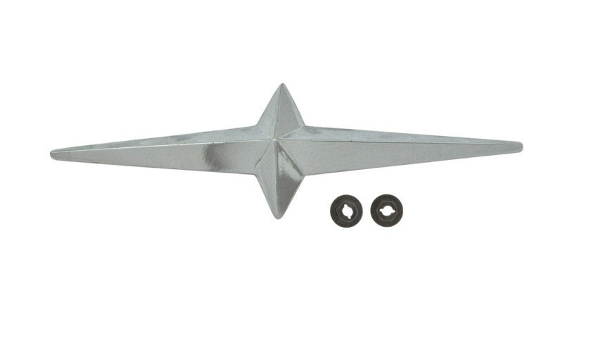 Chrome Fender Skirt Star Fender Emblem For 1950-1960 Buick Pontiac Chevy Olds