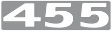 Load image into Gallery viewer, White 455 Hood Scoop Decal For 1971-1972 Pontiac GTO Lemans and Tempest
