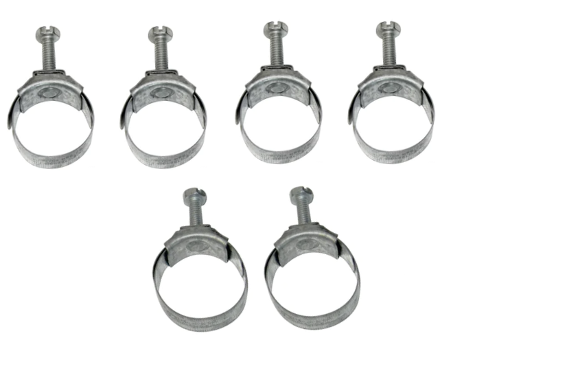 Factory Style Heater Hose Clamp Set 1964-1979 GTO Firebird Grand Prix With A/C