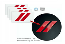 Load image into Gallery viewer, Red Rhombus Wheel Center Cap Overlay Decal Set For 2017-2023 Dodge Charger
