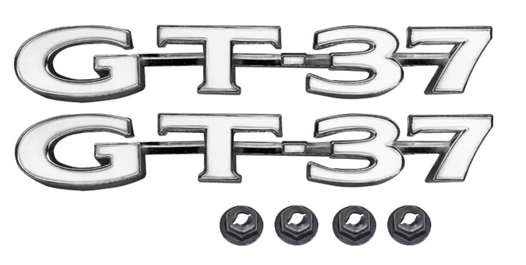 GT-37 Front Fender Emblem Set For 1970-1971 Pontiac LeMans and Tempest USA Made