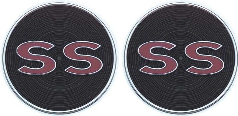 Trim Parts SS Interior Door Panel Emblem Pair For 1964 Chevrolet Impala SS