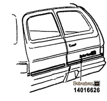 Load image into Gallery viewer, OER Rear Barn Door Emblem For 1975-1991 Chevy Suburban Models
