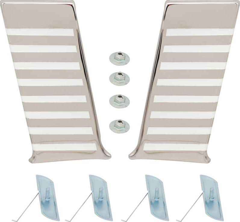 OER Lower Paint Divider Molding  Set For 1955 Chevy Bel Air and 210 2/4 Doors