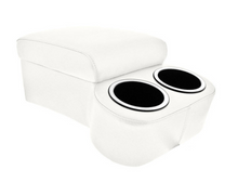 Load image into Gallery viewer, Wallaby White Bench Seat Console With Drink Holders Musclecar Classic Hotrod
