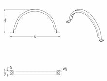 Load image into Gallery viewer, United Pacific Polished Stainless Steel Tail Light Divider 1955 Bel Air 150 210
