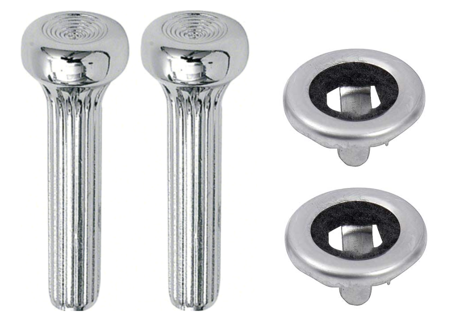 OER Die-cast Door Lock Knob Kit For 1968-1972 Pontiac Firebird and Chevy Camaro