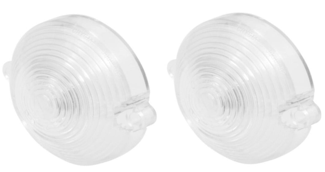 Trim Parts Clear Parking Light Lens Set For 1963-1967 Chevrolet Corvette