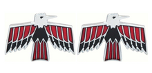 Load image into Gallery viewer, Front Fender Bird Logo Emblem Set For 1967-1968 Pontiac Firebird Made in the USA
