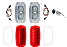 Load image into Gallery viewer, Sequential LED Tail Light &amp; Housing Set For 1960-1966 Chevy/GMC Fleetside Trucks
