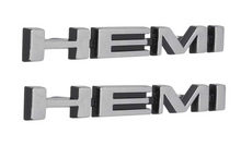 Load image into Gallery viewer, OER Zinc Diecast Hemi Hood Emblem Set For 1969-1970 Coronet GTX Road Runner
