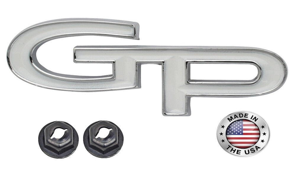 GP Trunk Plate Emblem For 1967-1968 Pontiac Grand Prix Models Made in the USA