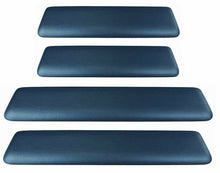 Load image into Gallery viewer, PUI Blue Front &amp; Rear Armrest Pad Set 1965-1967 GTO Chevelle Nova Cutlass 442
