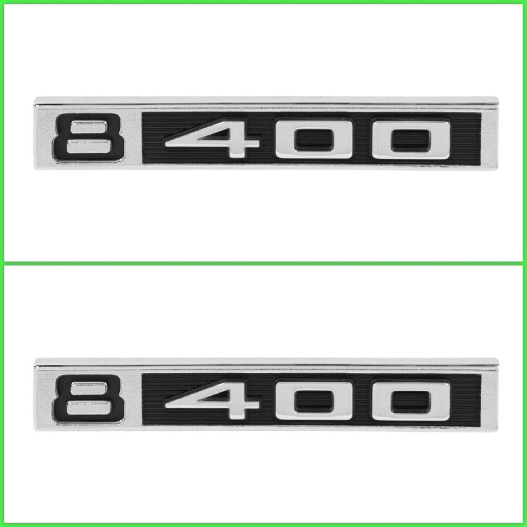 Trim Parts 9617 Front Fender 400-8 Emblem Set For 1969-1972 Chevy and GMC Truck