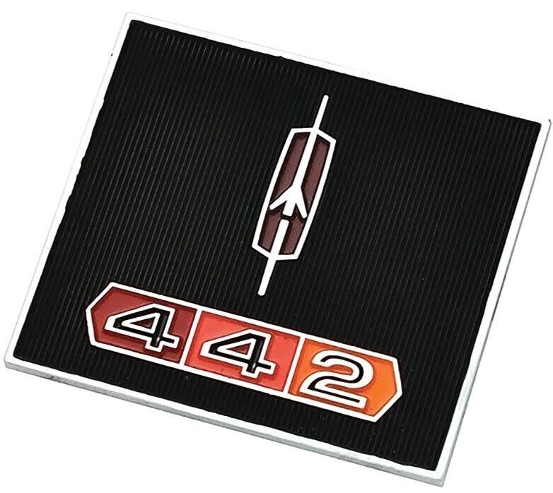 OER Diecast Tri-Color Bar Dash Panel Emblem For 1967 Oldsmobile Cutlass 442