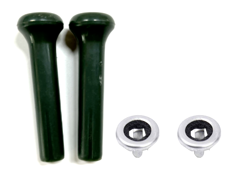 OER Dark Green Door Lock Knob Set For 1968-1986 Chevy and GMC Pickup Trucks