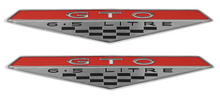 Load image into Gallery viewer, OER Zinc Diecast Fender/Rocker Panel Emblem Set For 1964-1968 Pontiac GTO Models
