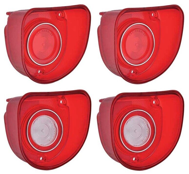 OER Tail Lamp and Back Up Lamp Lens Set For 1968 Chevy Biscayne and Bel Air