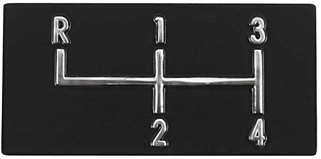 RestoParts 4 Speed Shift Plate For 1968-1972 Chevelle EL Camino and Monte Carlo