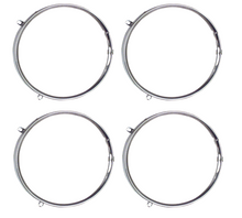 Load image into Gallery viewer, OER 5&quot; Round Headlamp Retaining Ring Set Firebird Corvette Chevy and GMC Truck
