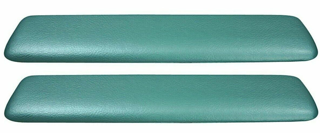Aqua Front Armrest Pad Set For 1965-1967 GTO Lemans Chevelle Nova Cutlass 442
