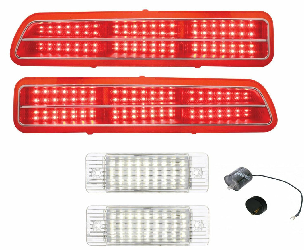 United Pacific LED Tail Light/Backup Light Set W/ Flasher 1969 Chevy Camaro RS