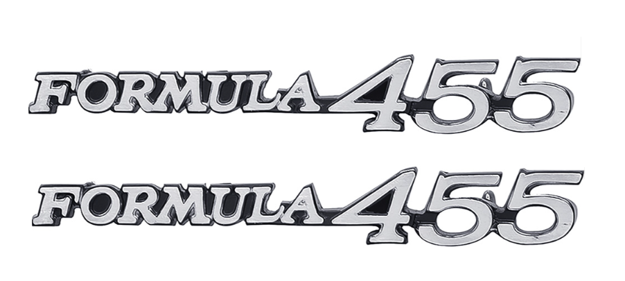 OER Formula 455 Front Fender Emblem Set For 1970-1971 Pontiac Firebird Models
