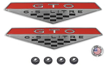 Load image into Gallery viewer, Diecast 6.5 Litre Front Fender Emblem Set For 1964-1968 Pontiac GTO USA Made
