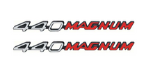 Load image into Gallery viewer, OER Zinc Diecast 440 Magnum Hood Emblem Set For 1970-1971 Dodge Challenger
