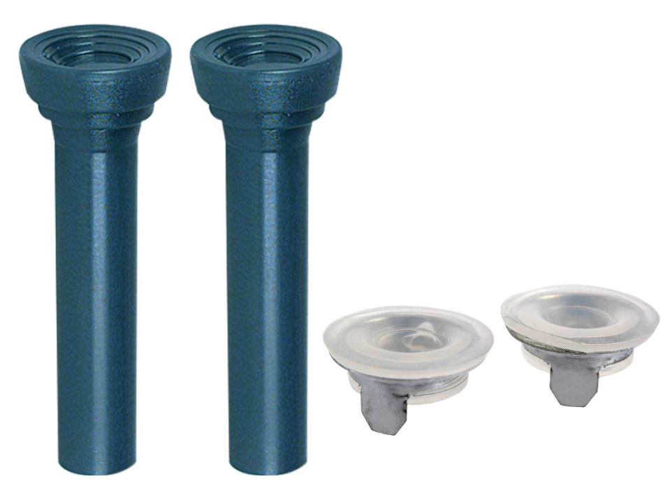 OER Medium Blue Door Lock Knob Set For 1965-1966 Buick Chevy and Oldsmobile