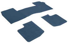 Load image into Gallery viewer, OER Dark Blue Bow Tie 3 Piece Rubber Floor Mat Set 1961-1972 Impala and Bel Air
