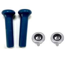 Load image into Gallery viewer, OER Medium Blue Door Lock Knob Set For 1968-1986 Chevy and GMC Pickup Trucks
