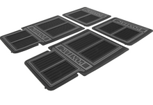 Load image into Gallery viewer, OER 4PC Black/Gray Floor Mat Set Pontiac GTO Firebird Grand Prix Catalina
