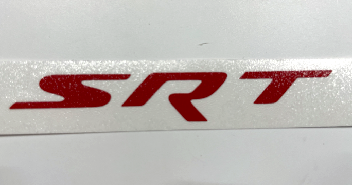 Red SRT Steering Wheel Emblem Overlay Decal For 2015-2023 Dodge Charger