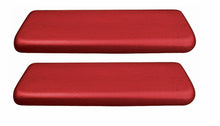 Load image into Gallery viewer, PUI Red Rear Armrest Pad Set 1965-1967 GTO Lemans Chevelle Nova Cutlass 442
